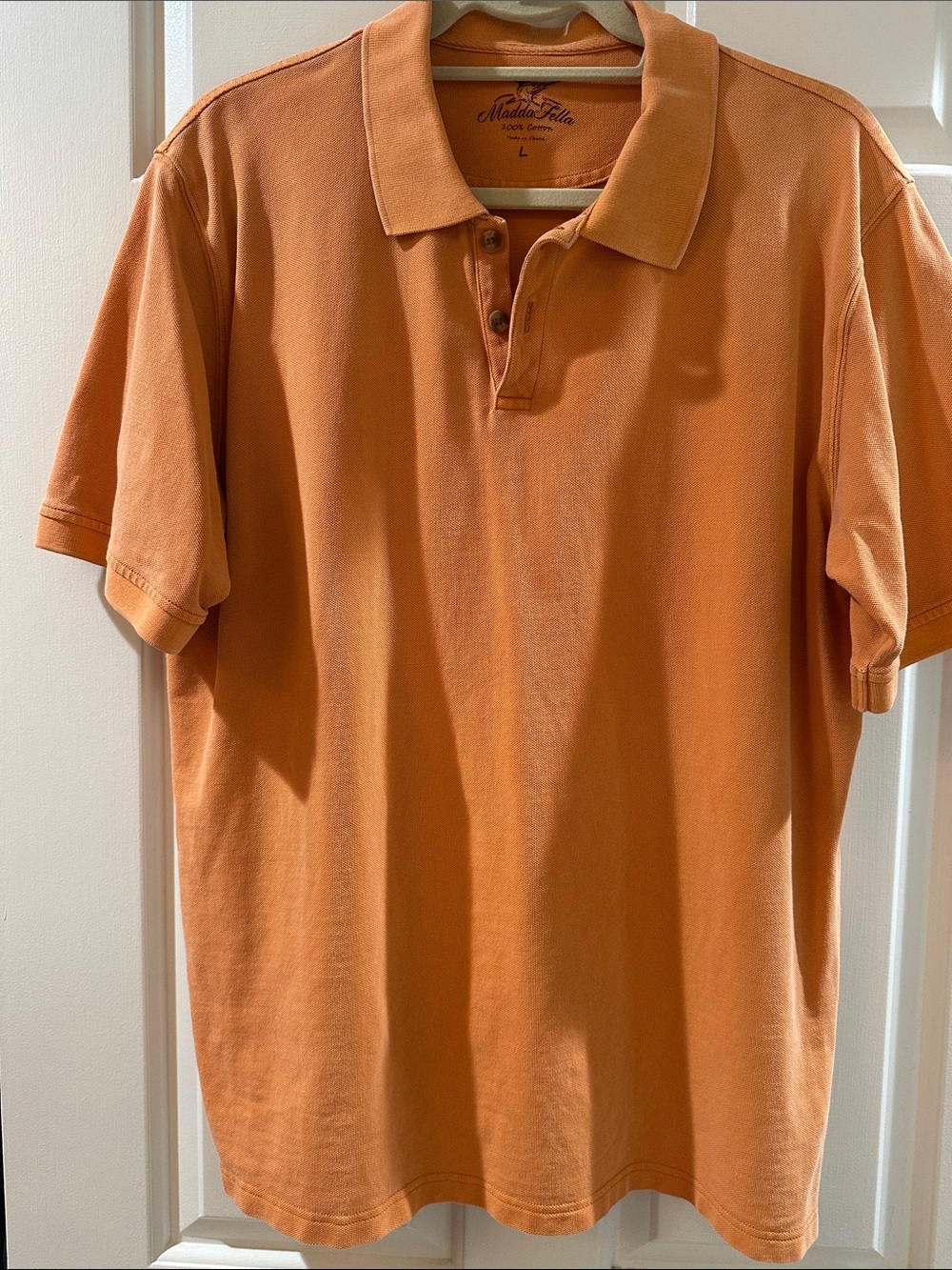 Nautica Men’s Orange Short-Sleeve Polo